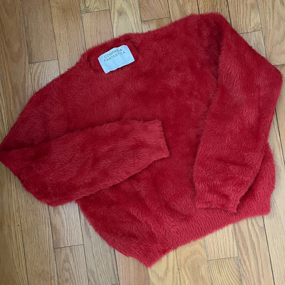 Red Fuzzy Sweater